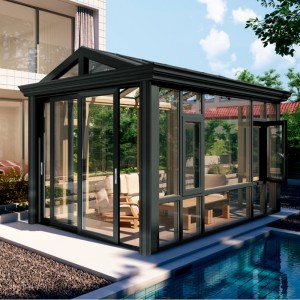 WITOP freistehendes modulares tragbares, vorgefertigtes Veranda-Haus aus Aluminiumglas